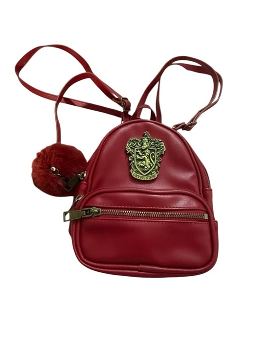 Hogwarts Handbags - Gryffindor Red Mini Backpack Purse with Pom Pom